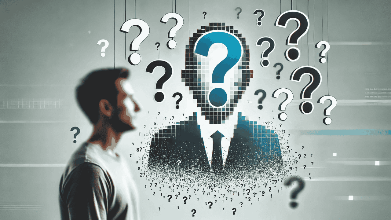 Person wondering about the difference between PII and personal data